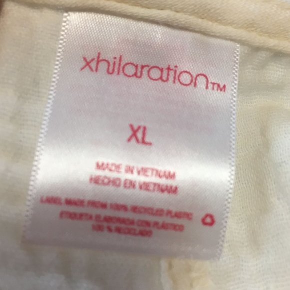 NWT Xhilaration Beach Cover Up Dress - Cream - Size XL (12 - 14) - Picture 3 of 6